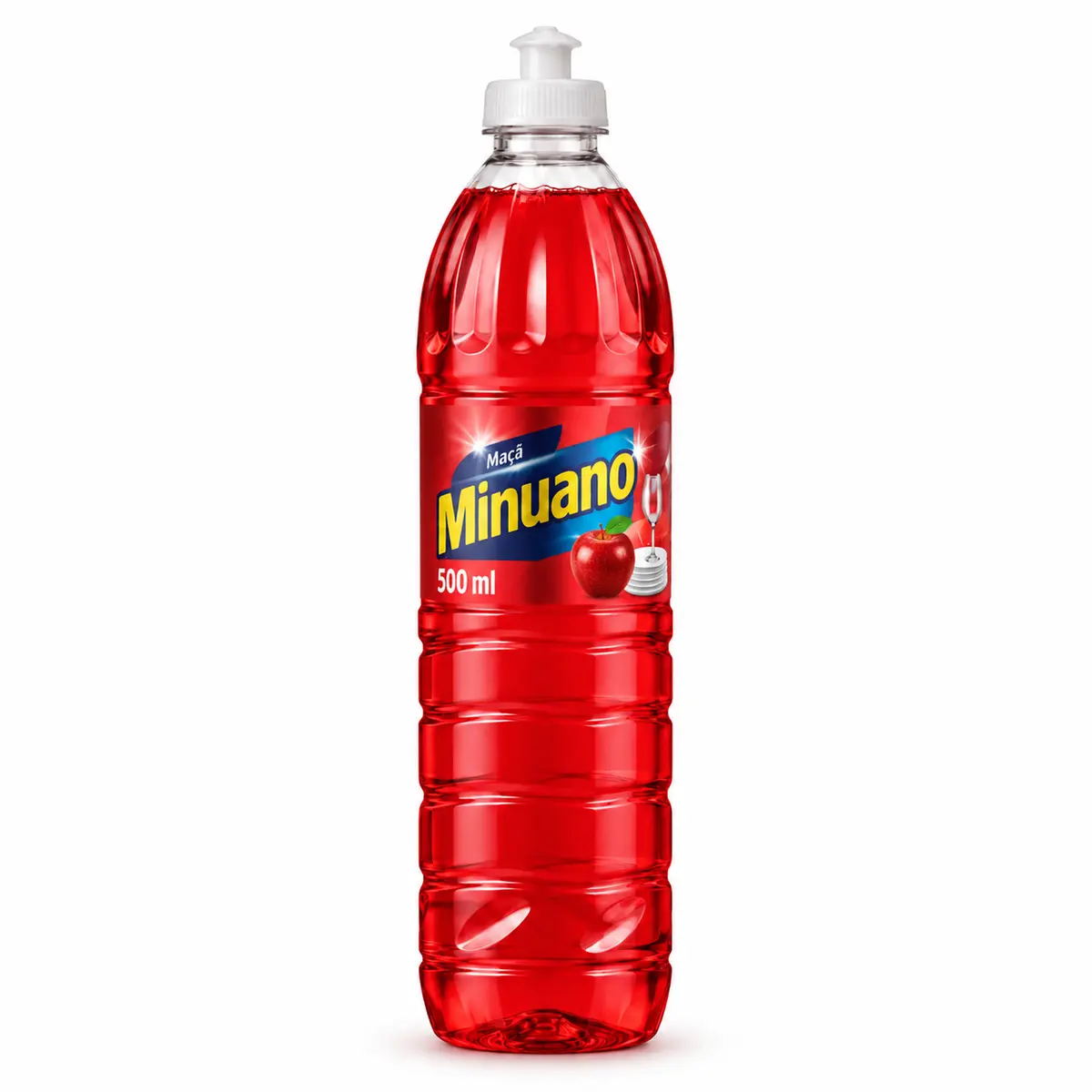 Detergente Minuano Maçã vermelho 500 ml
